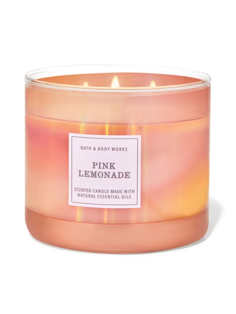 

Bath & Body Works Pink Lemonade 3-Wick Scented Candle 411 g, Peach