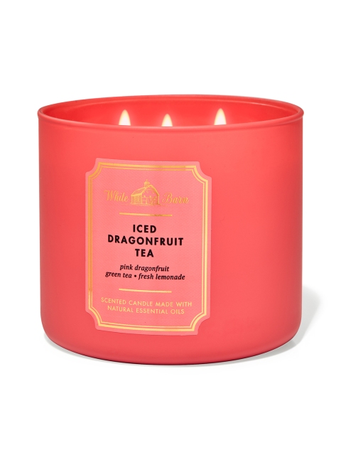 

Bath & Body Works Iced Dragonfruit Tea 3-Wick Scented Candle 411 g, Coral