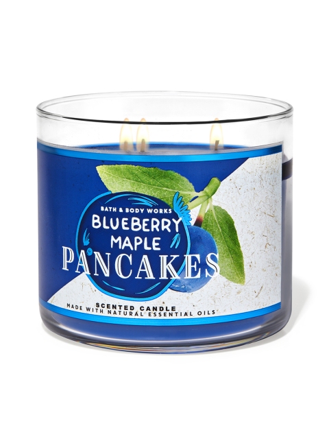 

Bath & Body Works Blueberry Maple Pancakes 3-Wick Scented Candle 411 g, Blue