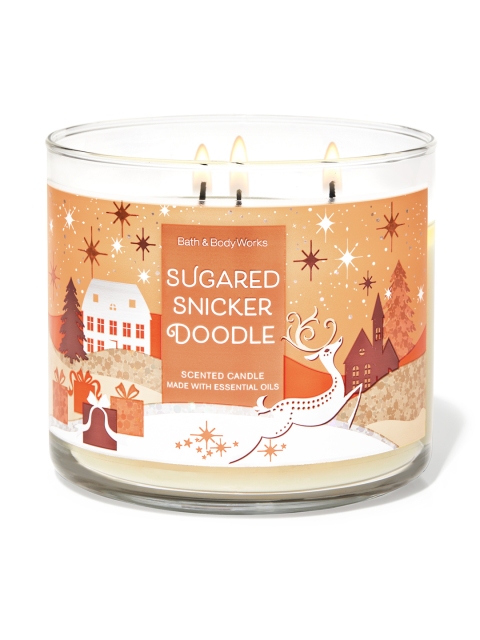 

Bath & Body Works Sugared Snickerdoodle 3-Wick Scented Candle 411 g, Beige