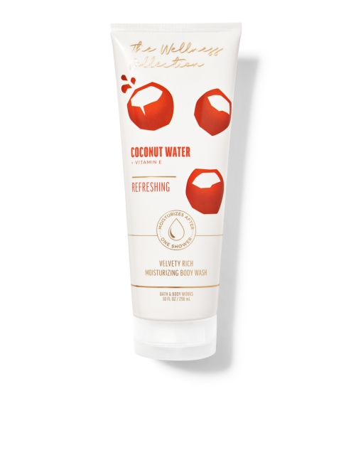 

Bath & Body Works The Wellness Collection Coconut Water + Vitamin E Moisturizing Body Wash, White