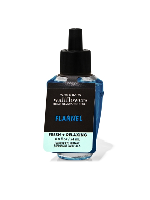 

Bath & Body Works Flannel White Barn Wallflowers Home Fragrance Refill 24 ml, Blue