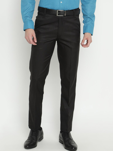 

V2 Value & Variety Men Black Formal Trousers