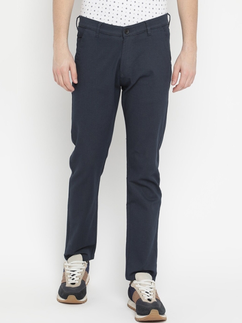 

V2 Value & Variety Men Navy Blue Cotton Trousers