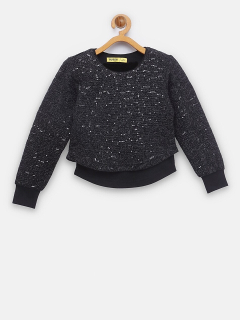 

NYNSH Black Geometric Regular Top