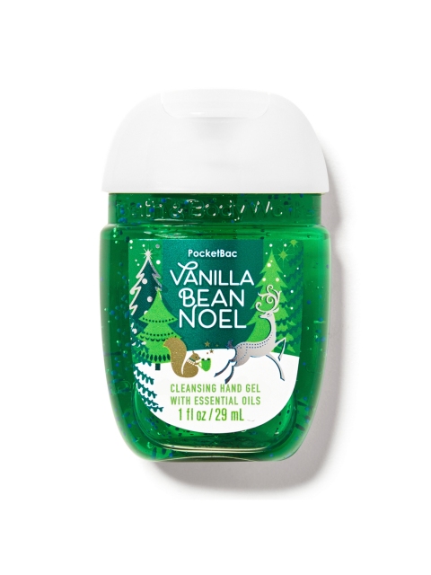 

Bath & Body Works Vanilla Bean Noel PocketBac Hand Sanitizer 29 ml, Green