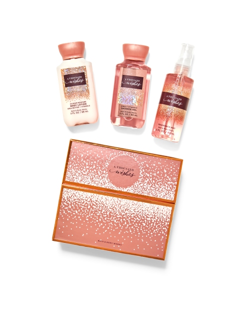 

Bath & Body Works A Thousand Wishes Mini Gift Box Set, Pink