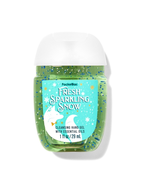 

Bath & Body Works Fresh Sparkling Snow PocketBac Hand Sanitizer 29 ml, Green