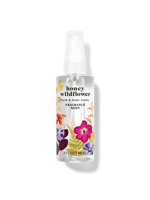 

Bath & Body Works Honey Wildflower Travel Size Fine Fragrance Mist 89 ml, Transparent