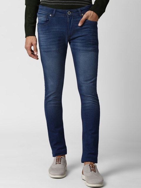 

Peter England Casuals Men Navy Blue Skinny Fit Heavy Fade Jeans