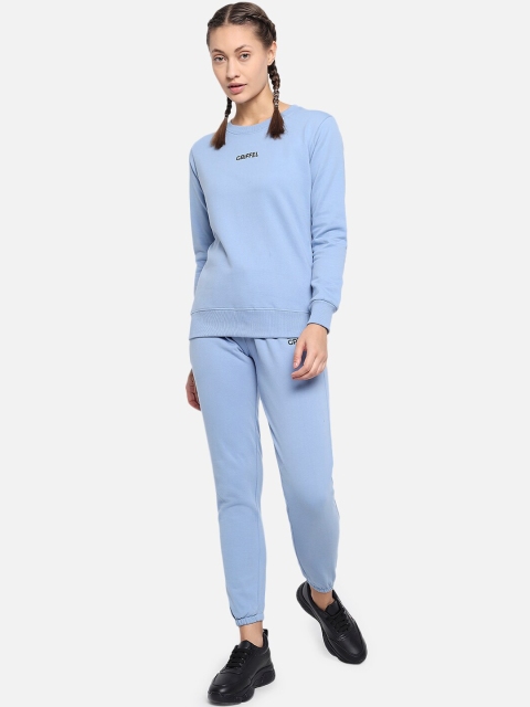 

GRIFFEL Women Blue Cotton Track Suit