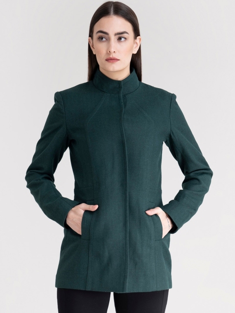 

FableStreet Women Green Tailored Jacket