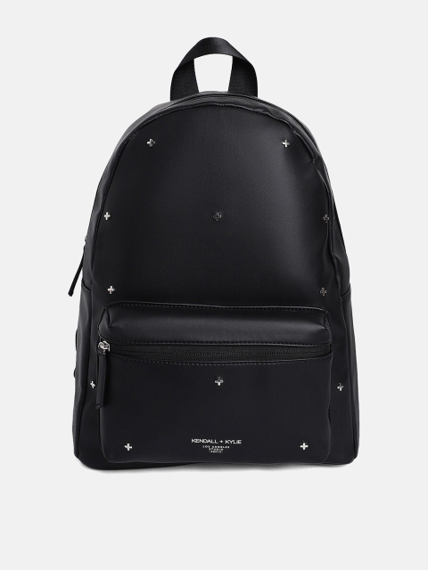 

KENDALL & KYLIE Women Black Metal Stud Detailed Backpack