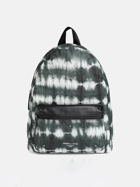 

KENDALL & KYLIE Women Black & White Abstract Printed Backpack