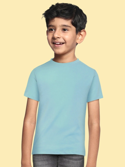 

METRO KIDS COMPANY Boys Blue Cotton T-shirt