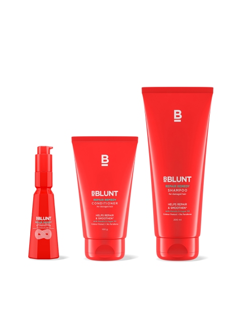 

BBLUNT Repair Remedy Shampoo - Conditioner & Leave-In Cream, Red