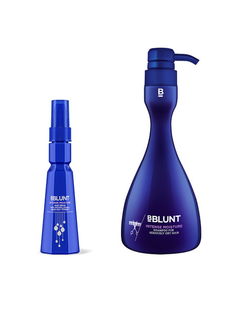 

BBLUNT Set of Intense Moisture Hair Serum & Shampoo, Blue