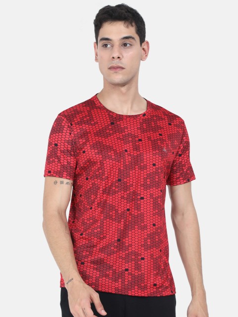 

Masculino Latino Men Red Printed Sports T-Shirt