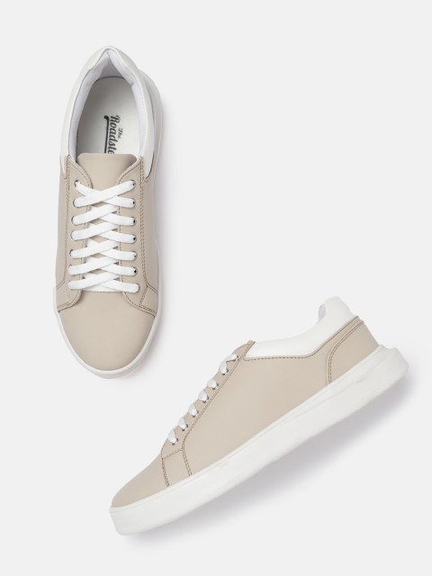 

The Roadster Lifestyle Co Women Beige Solid Sneakers