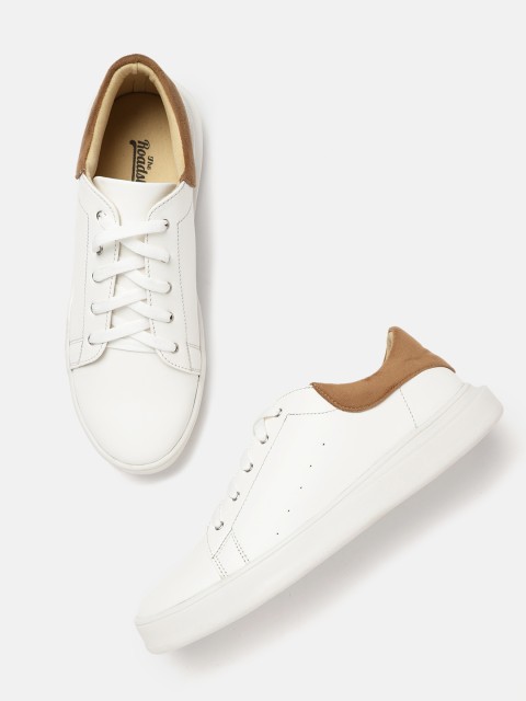 

The Roadster Lifestyle Co Women White Solid Sneakers