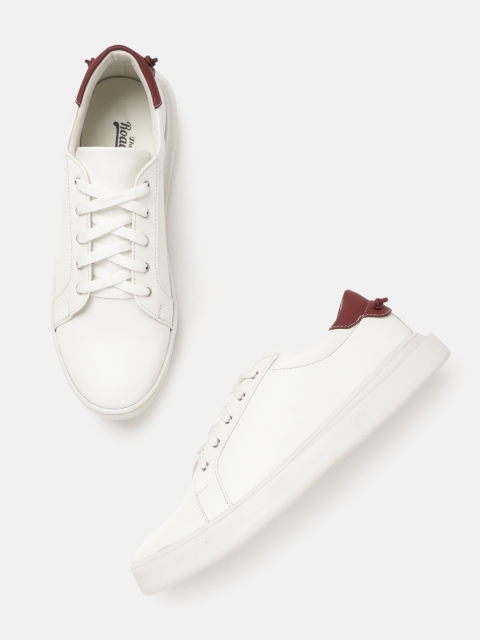 

The Roadster Lifestyle Co Women White Solid Sneakers