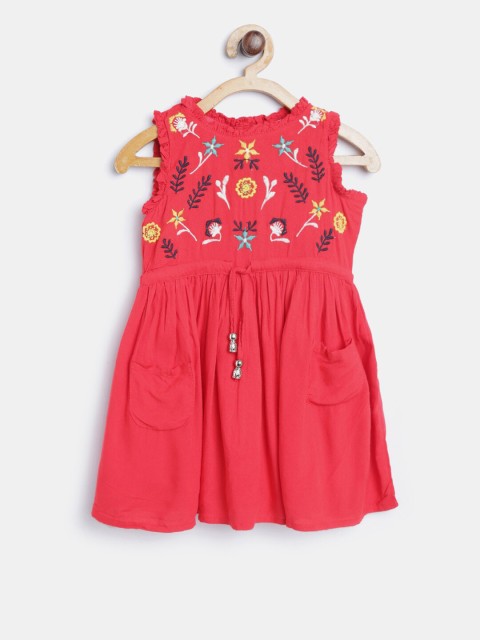 

Kids On Board Red Floral Dress