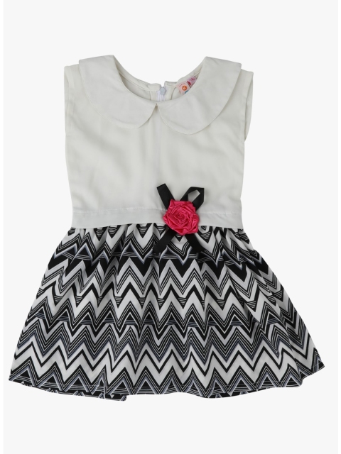 

Kids On Board Grey & Black Peter Pan Collar Dress