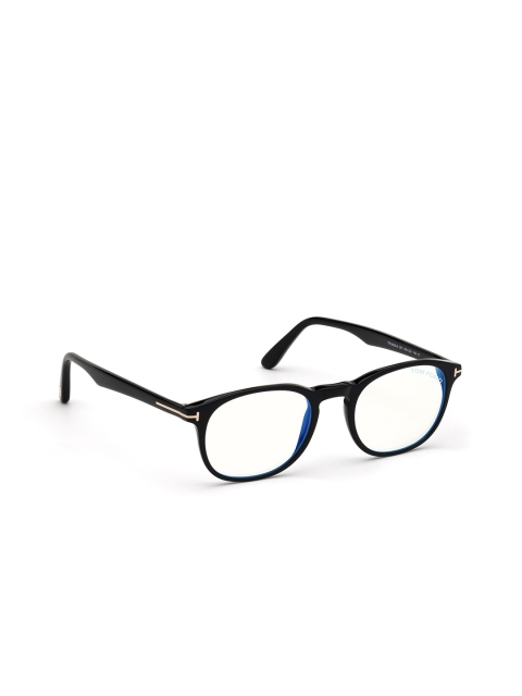 

Tom Ford Men Black Full Rim Wayfarer Frames FT5680-B 49 001