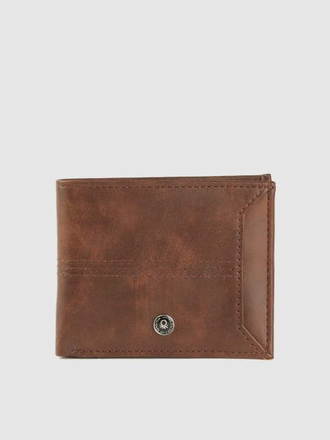 

United Colors of Benetton Men Brown Two Fold Wallet