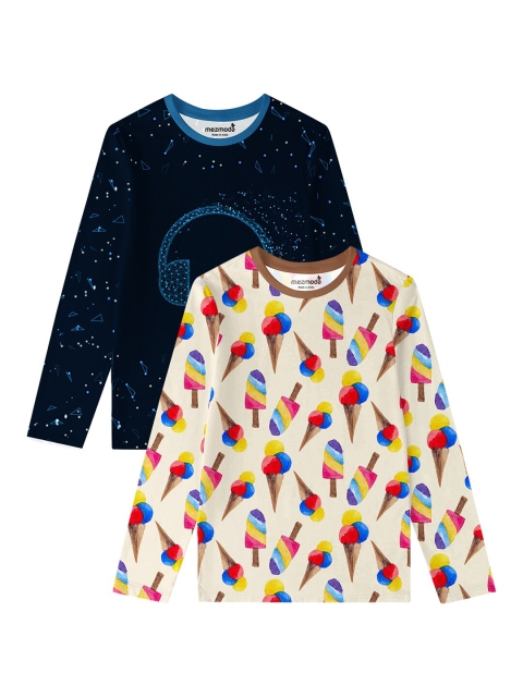 

mezmoda Girls Pack Of 2 T-shirts, Black
