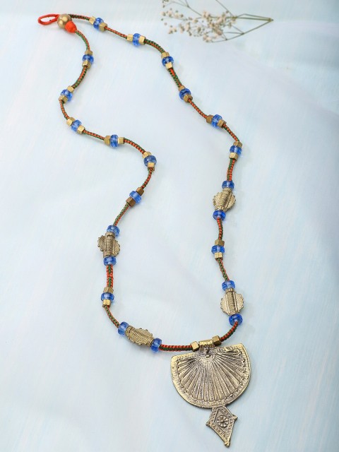 

Fabindia Gold-Toned & Blue Necklace