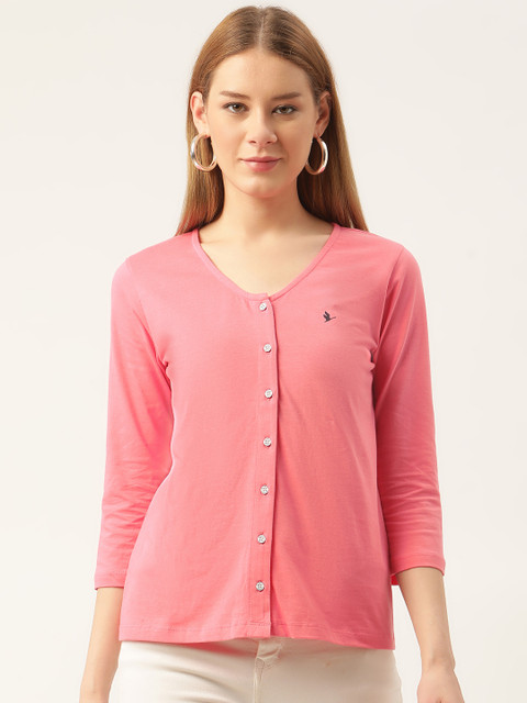 

AM SWAN Pink Regular Top