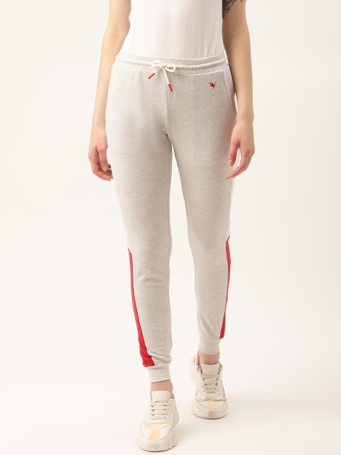 

AM SWAN Women Grey Cotton Regular Fit Track Pants