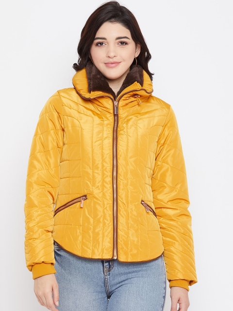 

Madame Women Gold-Toned Quilted Jacket
