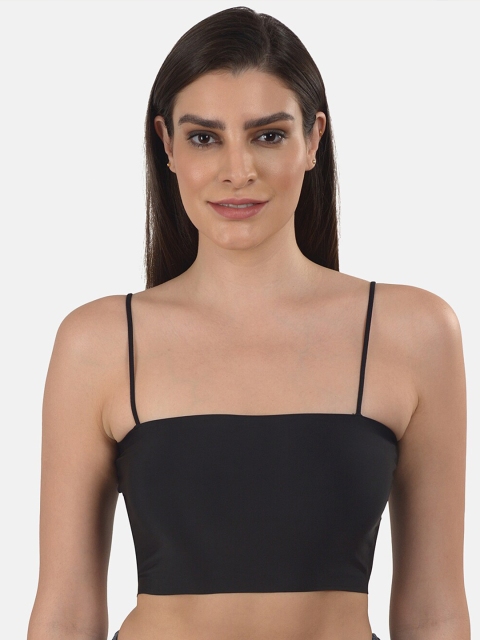 

mod & shy Black Bralette Bra - Seamless Lightly Padded