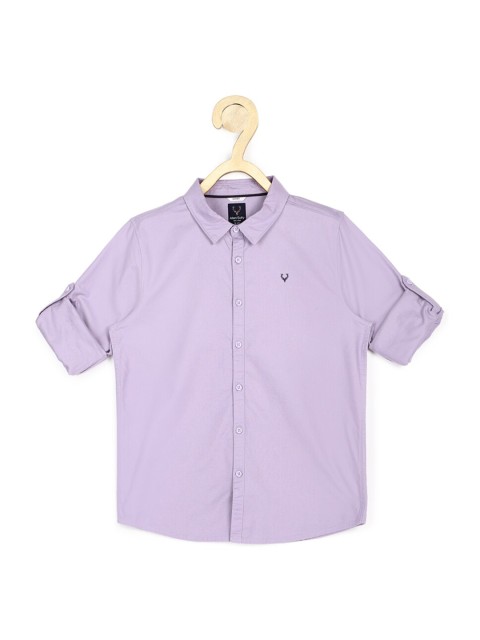 

Allen Solly Junior Boys Purple Slim Fit Opaque Casual Shirt
