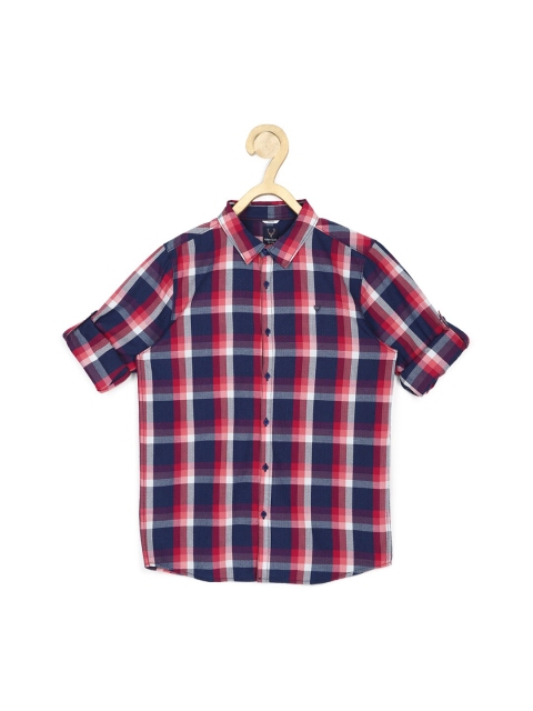 

Allen Solly Boys Navy Blue Checkered Shirt