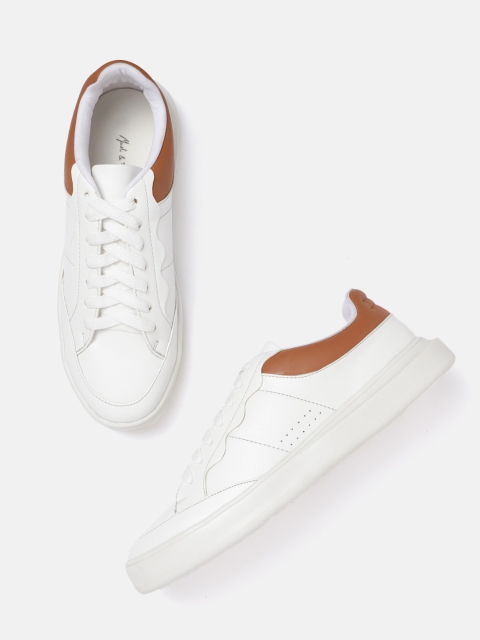 

Mast & Harbour Women White Solid Sneakers