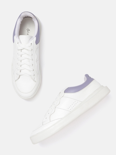 

Mast & Harbour Women White Solid Sneakers