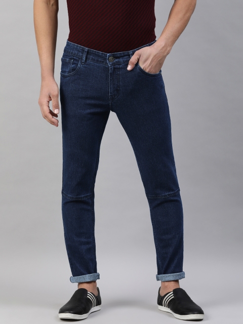 

abof Men Blue Tapered Fit Stretchable Jeans