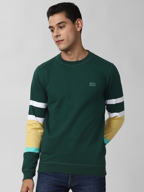 

Peter England Casuals Men Green & Yellow Sweatshirt