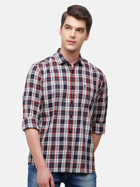 

Swiss Club Men Multicoloured Slim Fit Slim Fit Checked Casual Shirt, Multi
