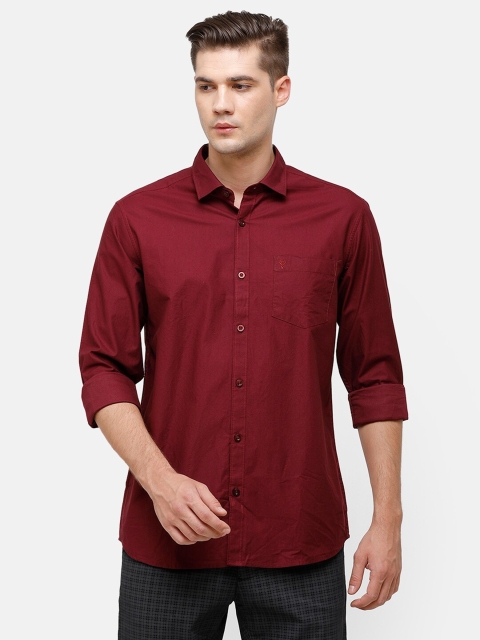 

Swiss Club Men Maroon Slim Fit Slim Fit Casual Shirt