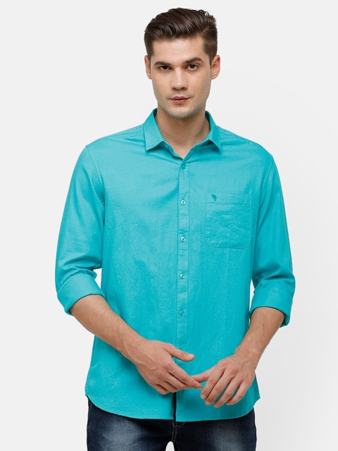 

Swiss Club Men Green Slim Fit Slim Fit Casual Shirt