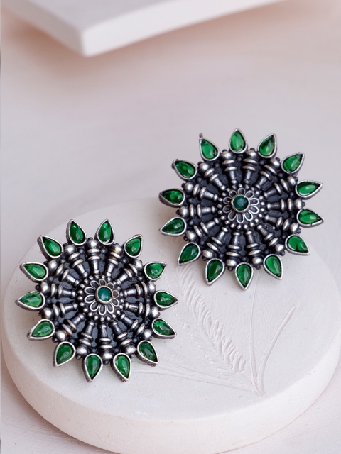 

Infuzze Silver-Toned Contemporary Studs Earrings