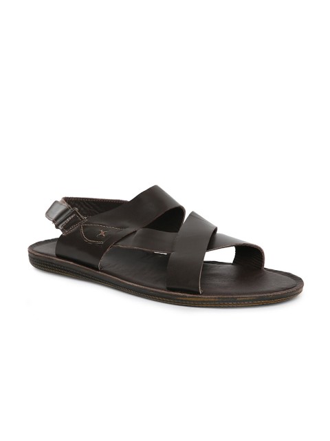 

Fabindia Men Brown Leather Comfort Sandals