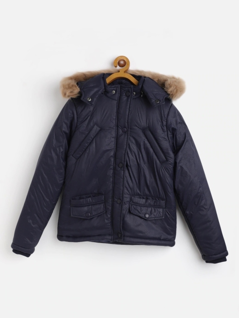 

GOJI Girls Navy Blue Lightweight Parka Jacket