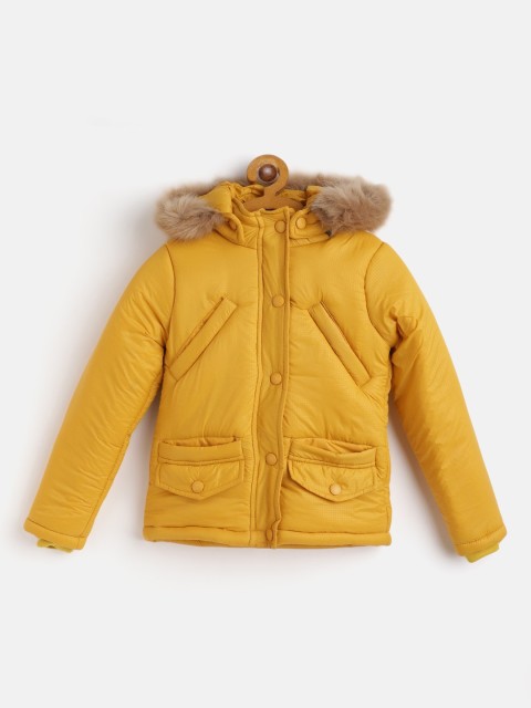 

GOJI Girls Mustard Lightweight Parka Jacket