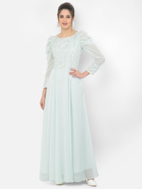 

Eavan Blue Georgette Maxi Dress