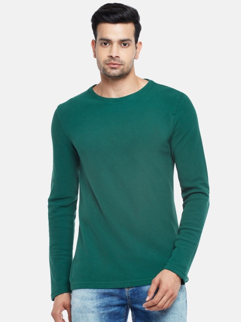 

BYFORD by Pantaloons Men Green Slim Fit T-shirt